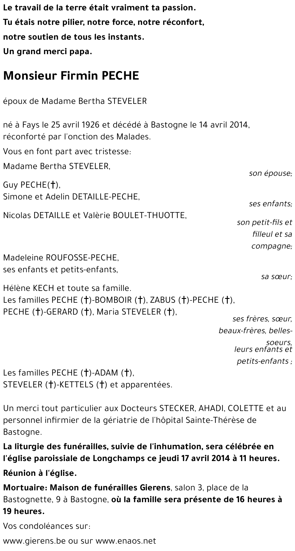Firmin PECHE