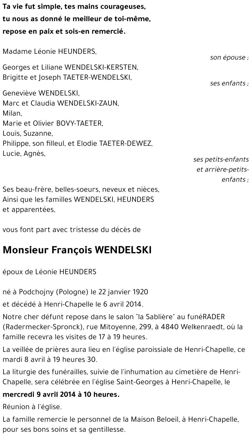 François WENDELSKI