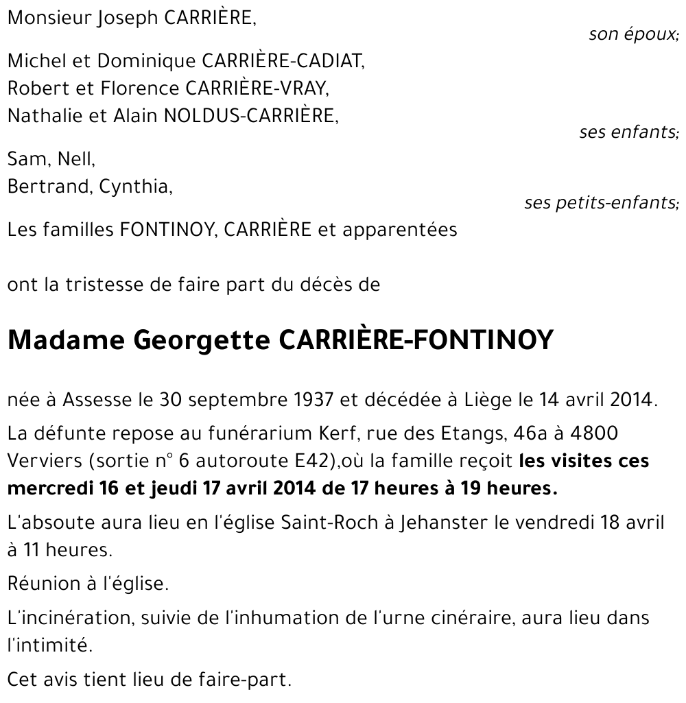 Georgette FONTINOY