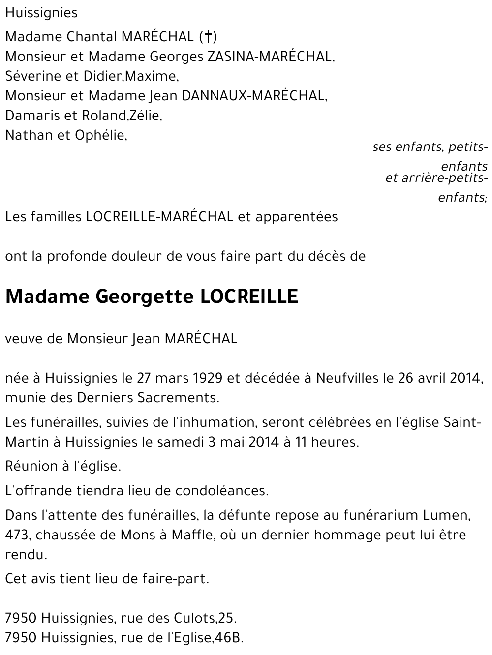 Georgette LOCREILLE