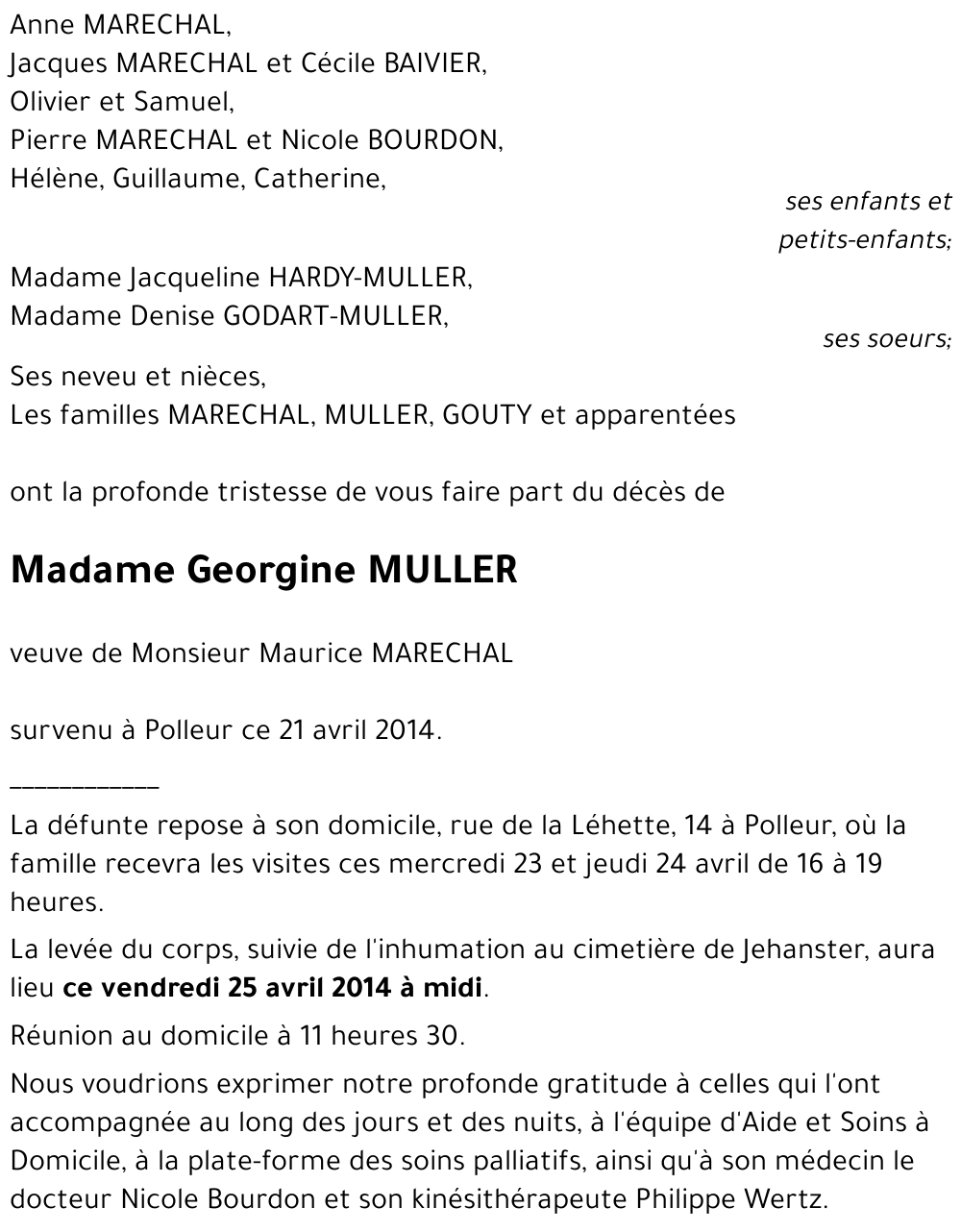 Georgine MULLER