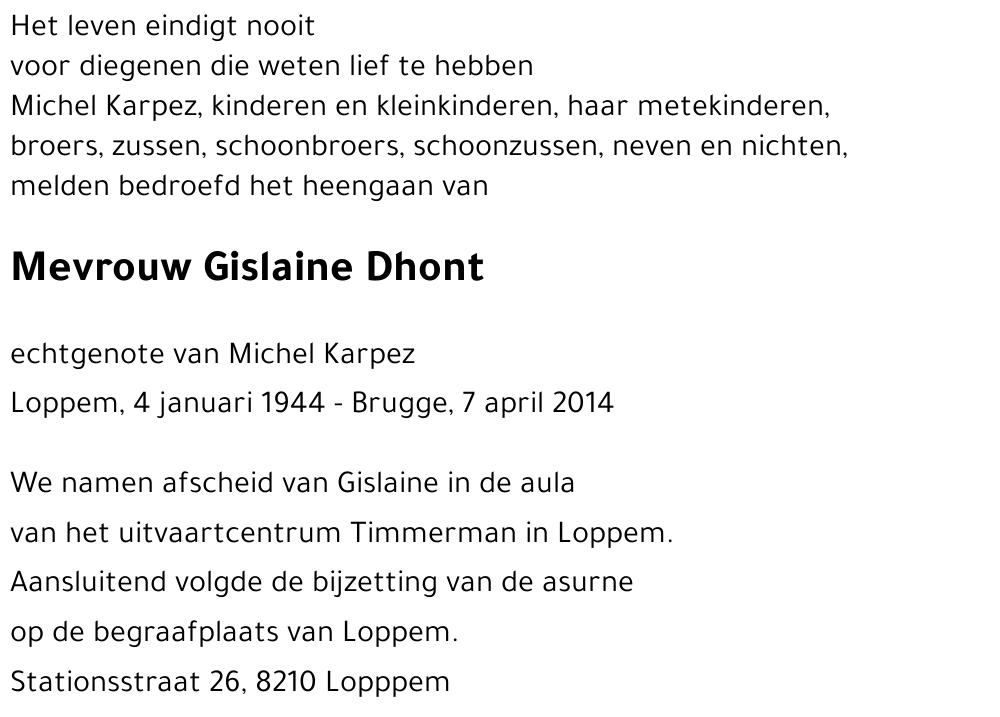 Ghislaine DHONT