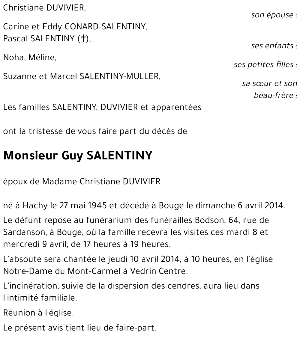 Guy SALENTINY