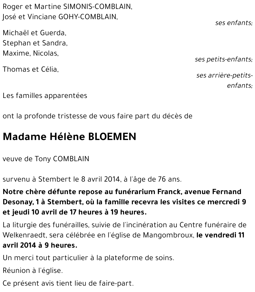 Hélène BLOEMEN