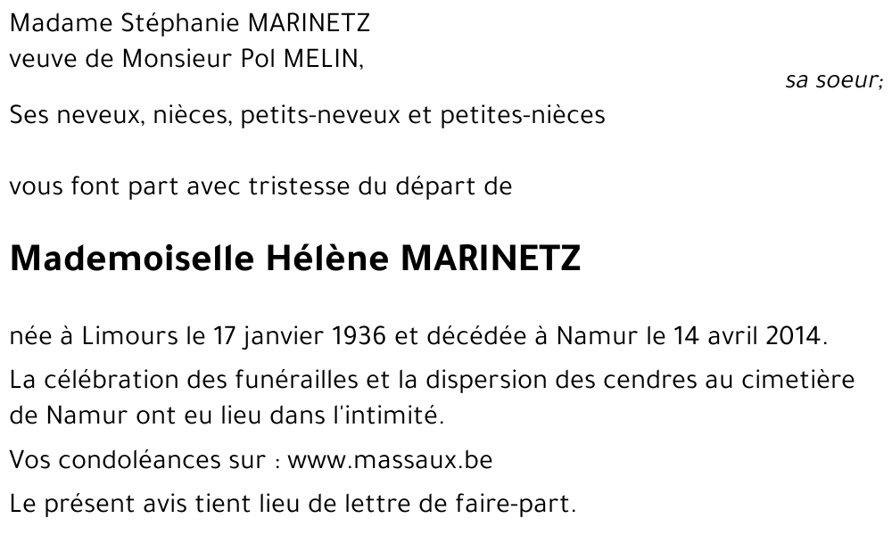 Hélène MARINETZ