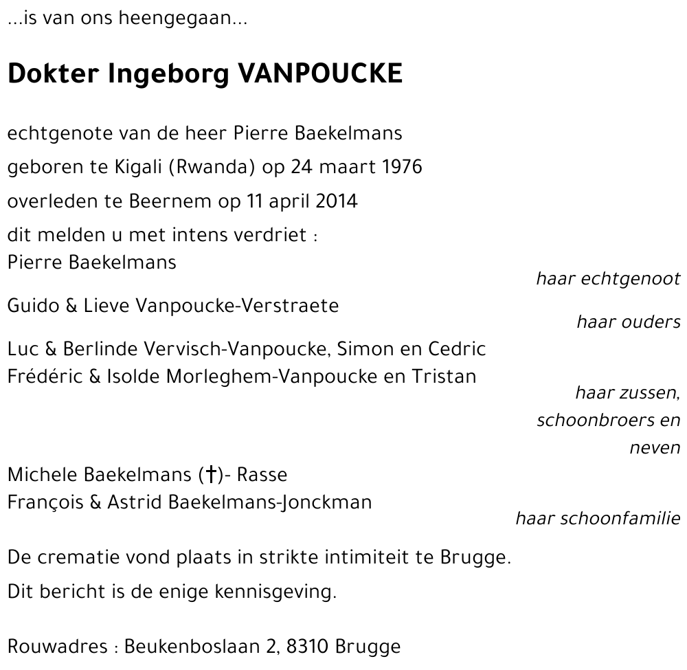 Ingeborg VANPOUCKE