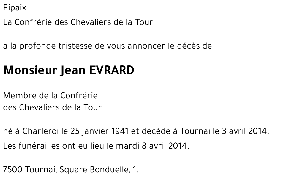 Jean EVRARD