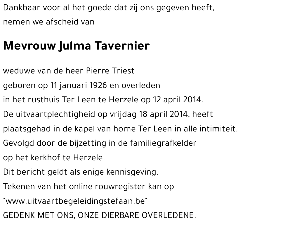 Julma Tavernier
