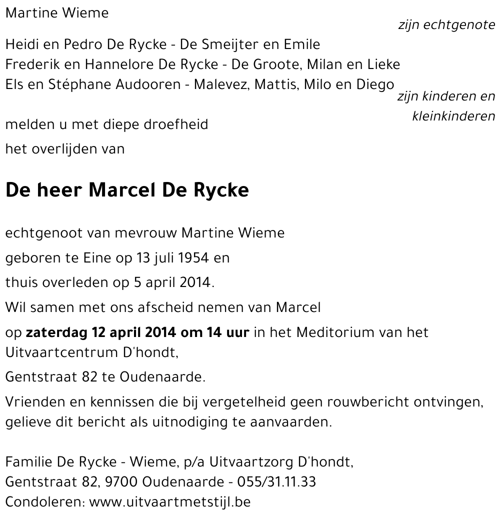 Marcel De Rycke