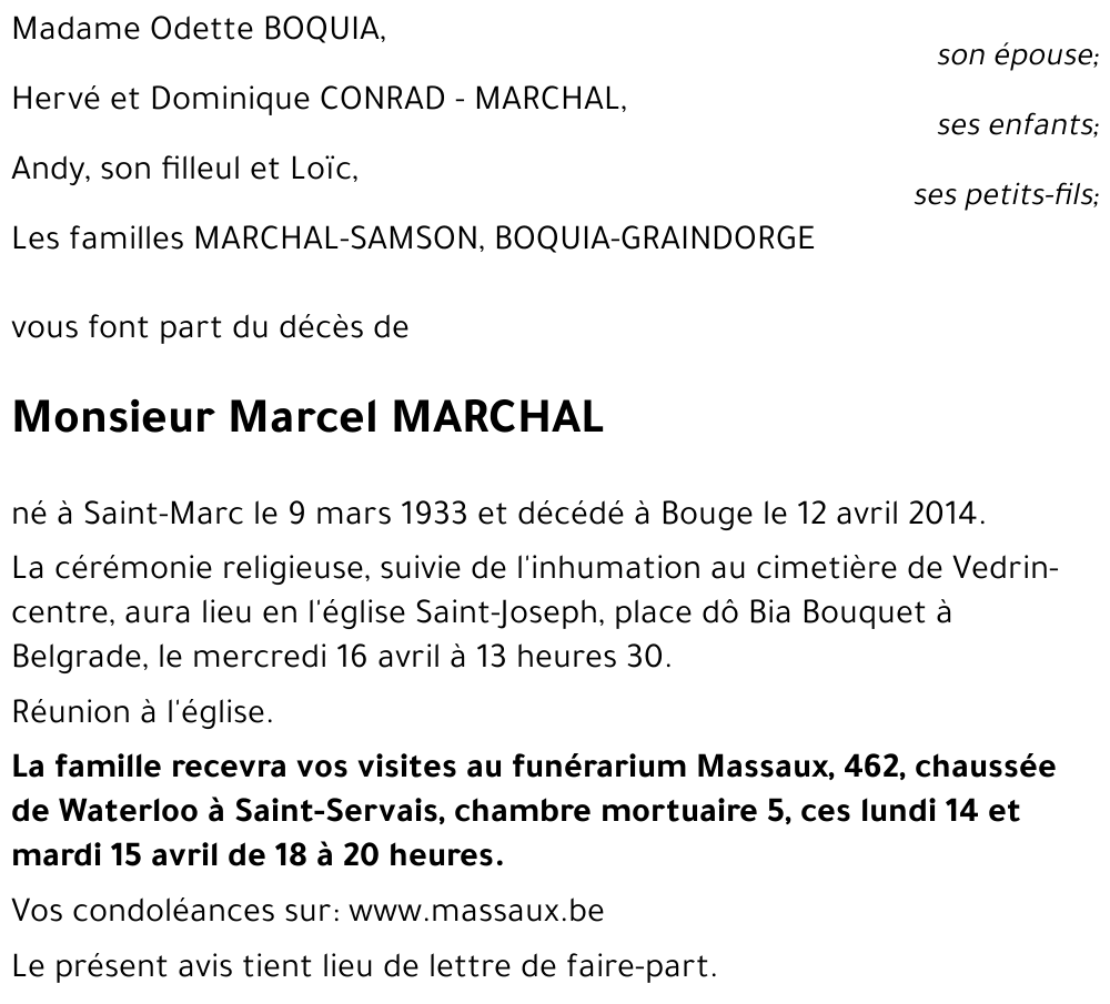 Marcel MARCHAL