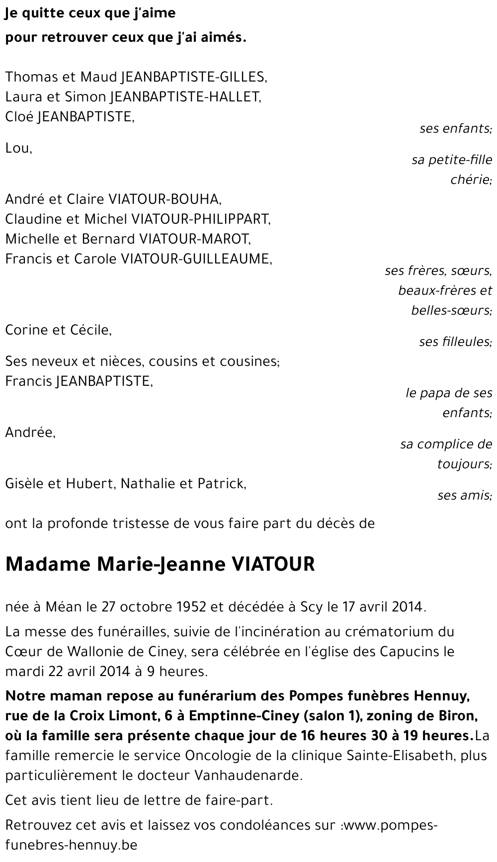 Marie-Jeanne VIATOUR