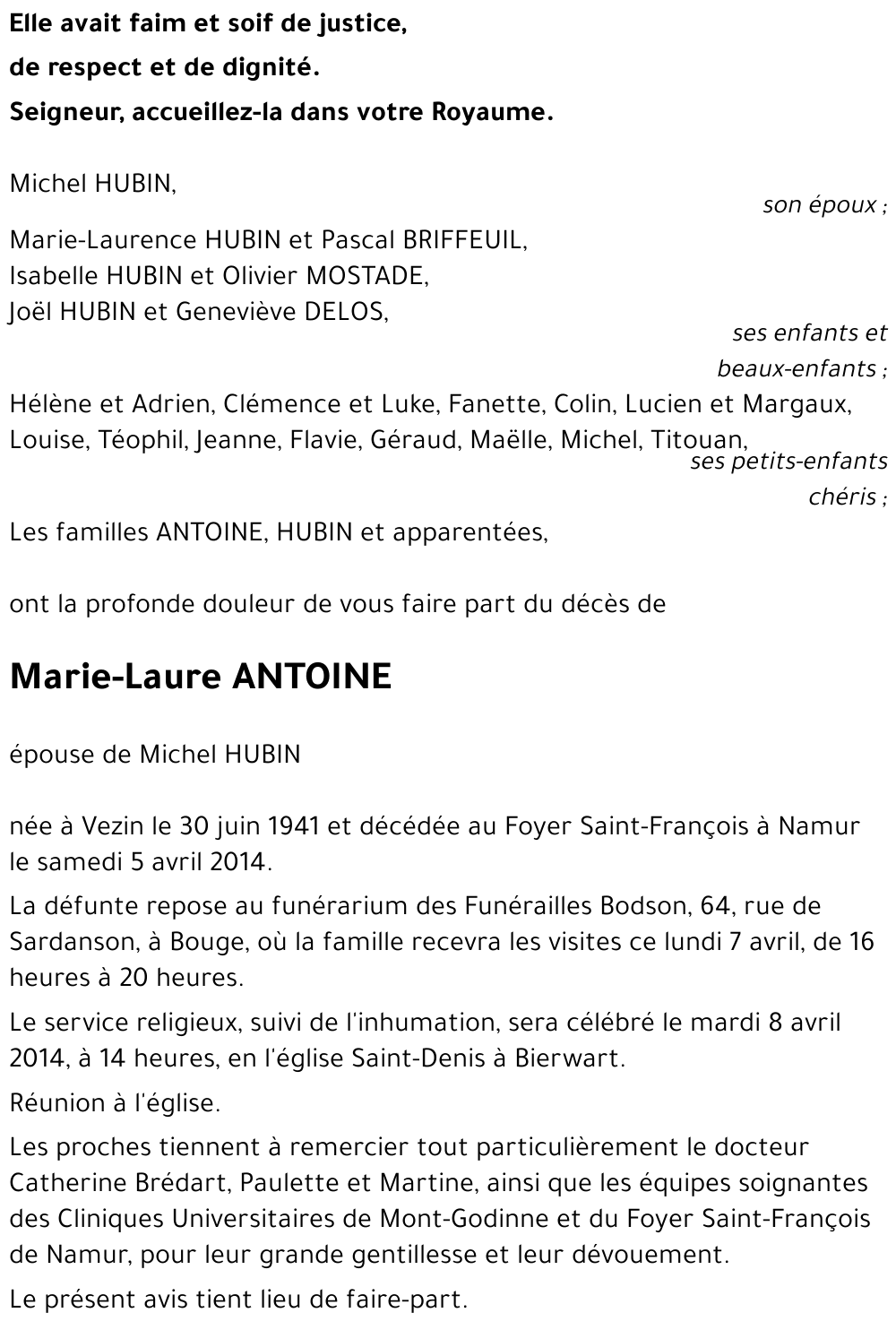 Marie-Laure ANTOINE