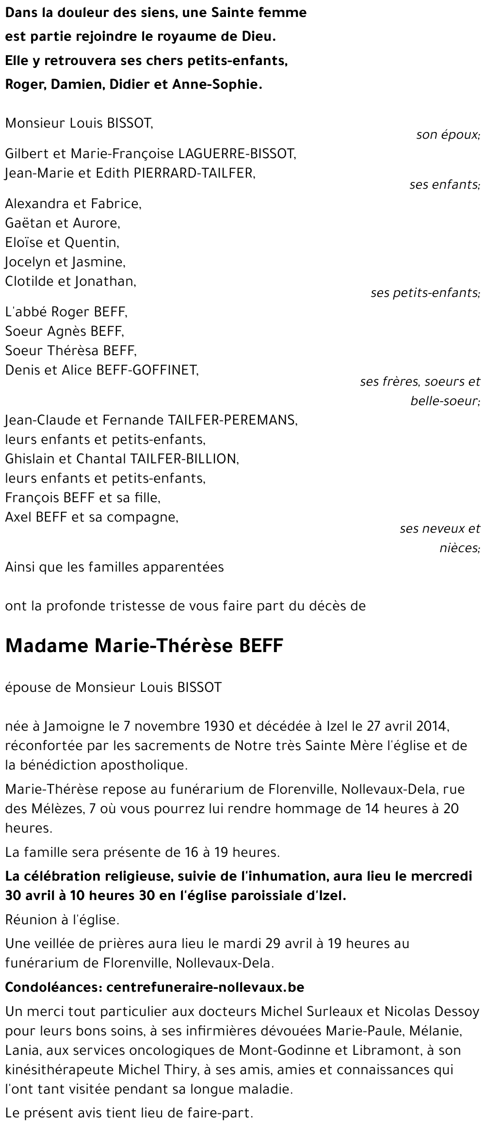 Marie-Thérèse BEFF