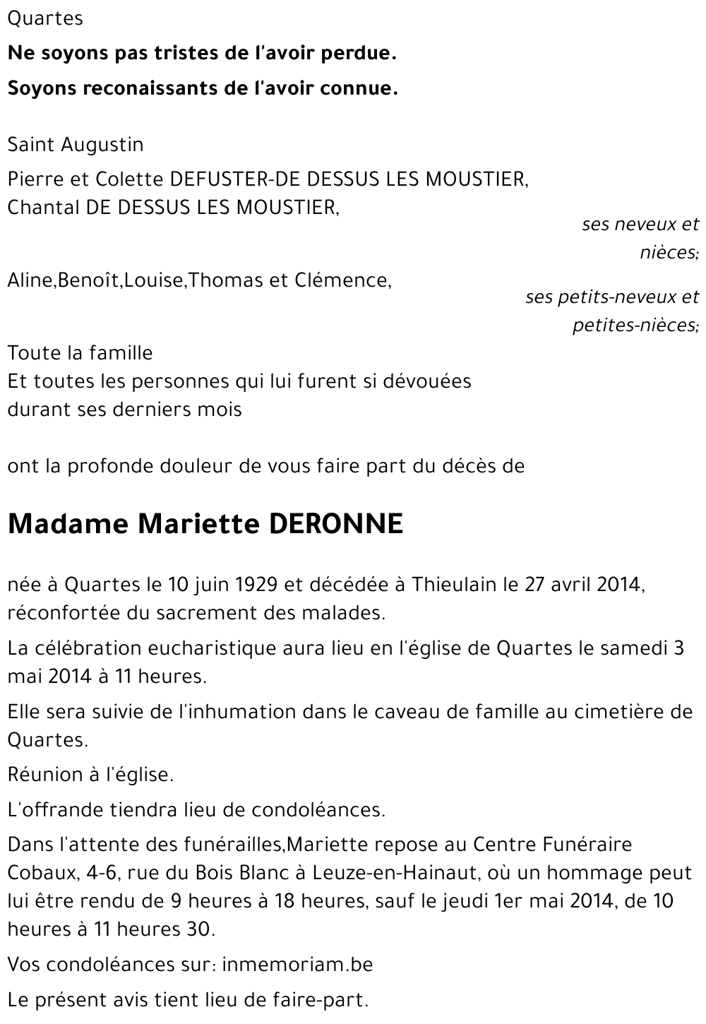 Mariette Deronne