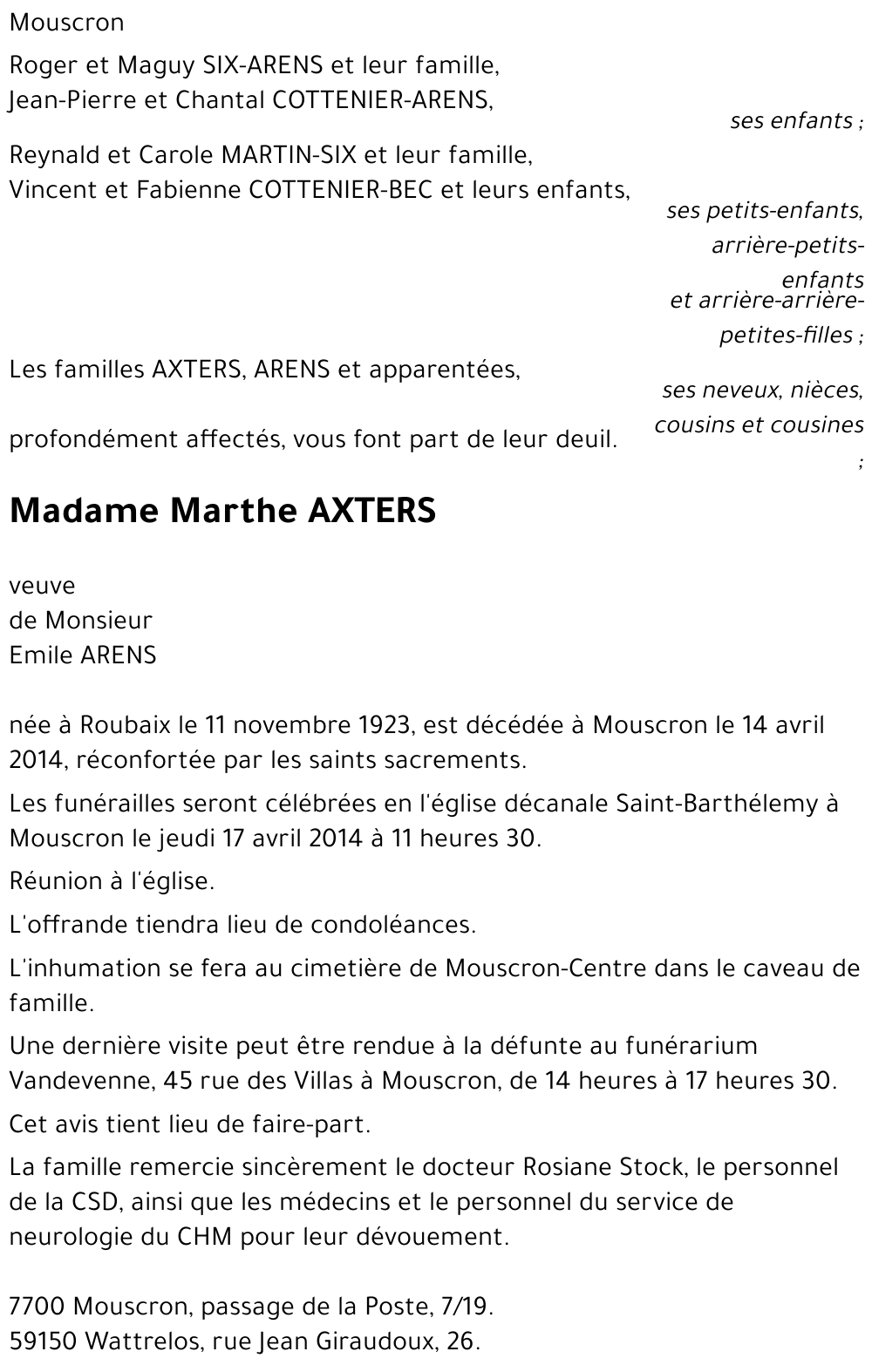 Marthe AXTERS