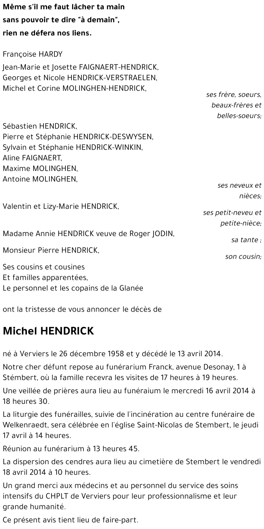 Michel HENDRICK