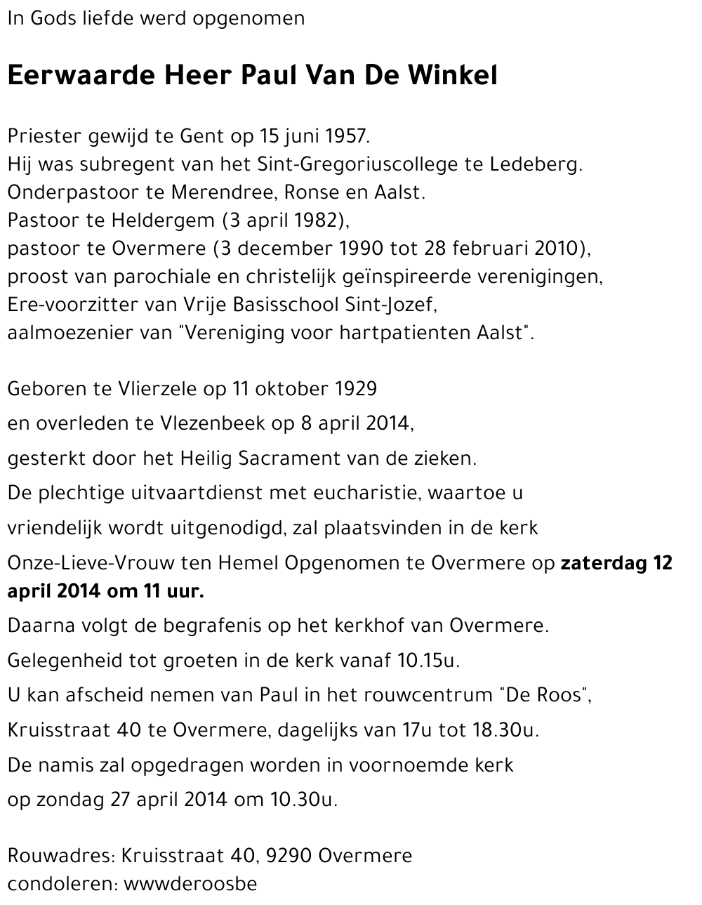Paul Van De Winkel