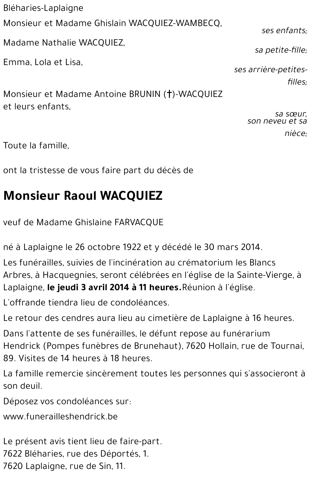 Raoul WACQUIEZ