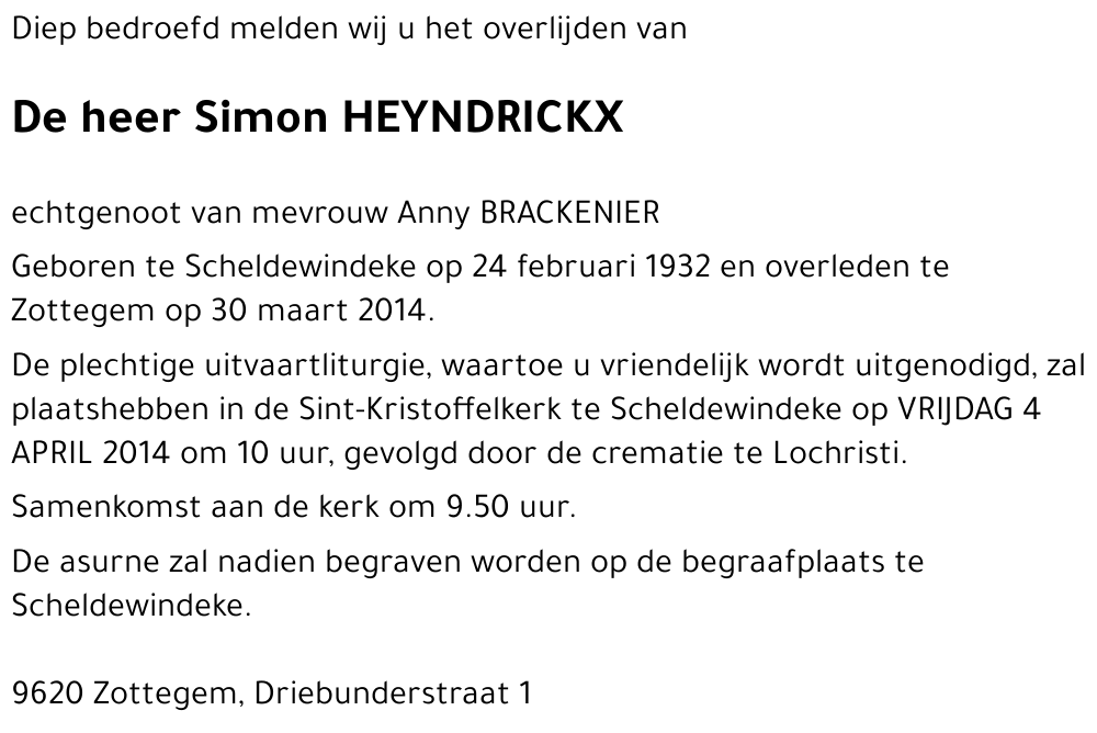 Simon HEYNDRICKX