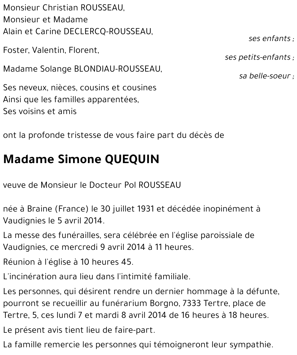 Simone QUEQUIN
