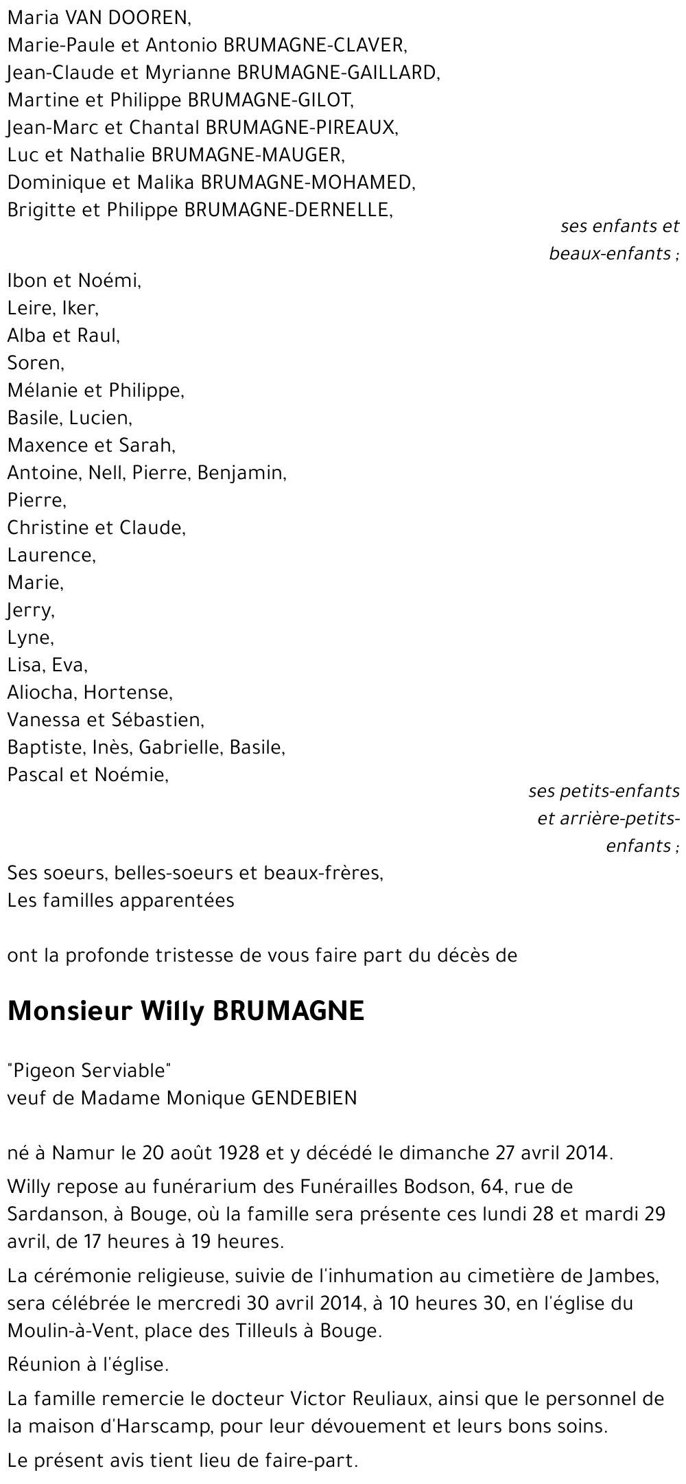 Willy BRUMAGNE