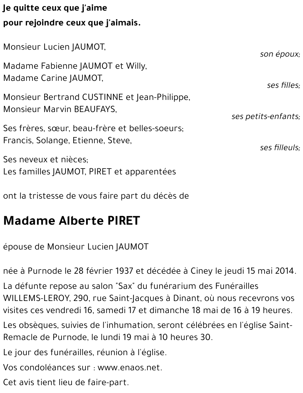 Alberte PIRET