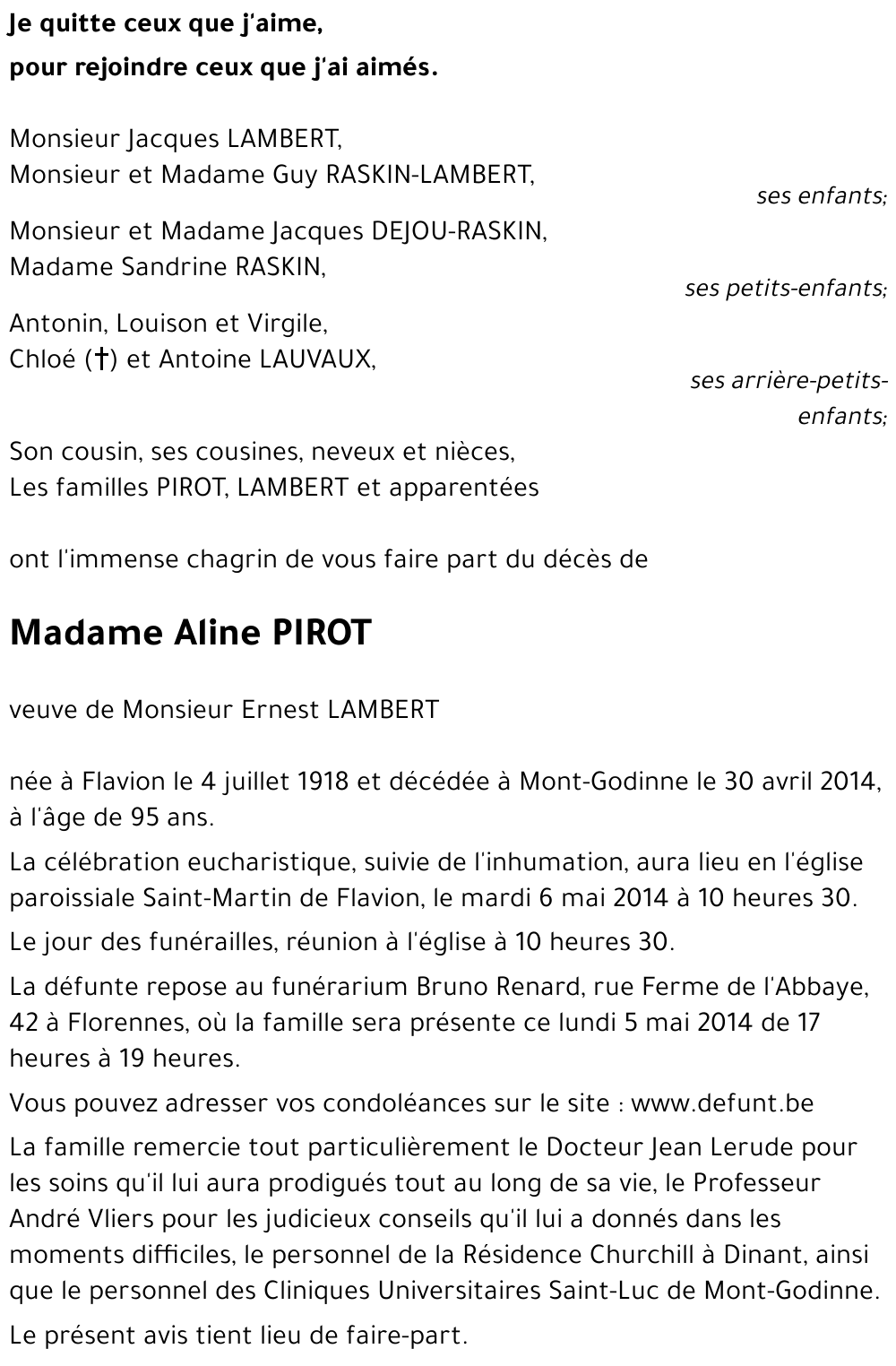 ALINE PIROT