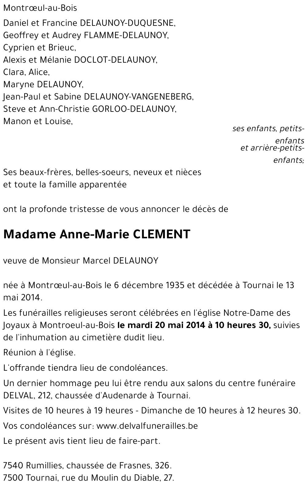 Anne-Marie CLEMENT