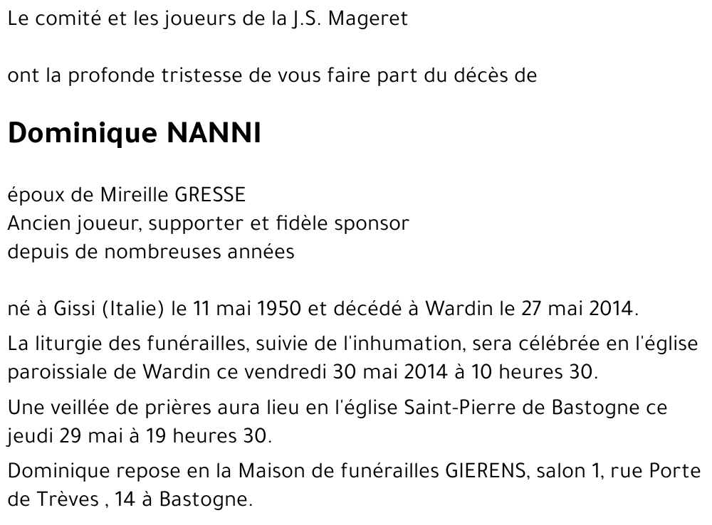 Dominique NANNI