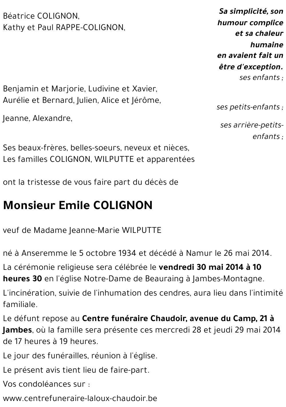 Emile COLIGNON