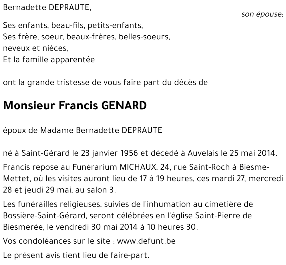 Francis GENARD