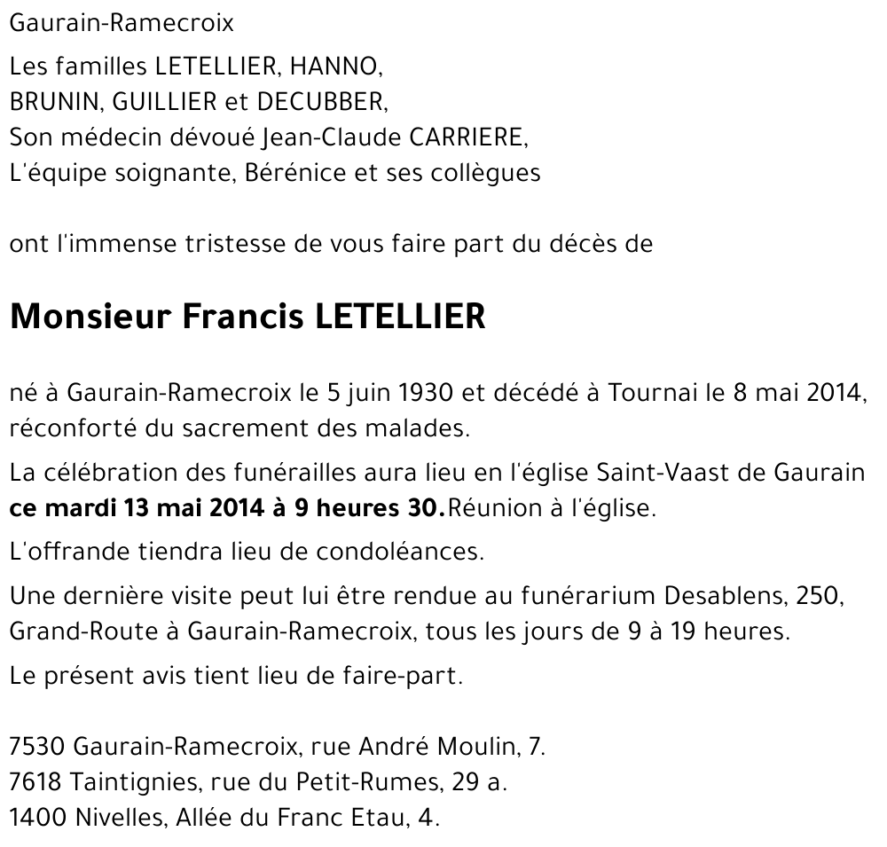 Francis LETELLIER