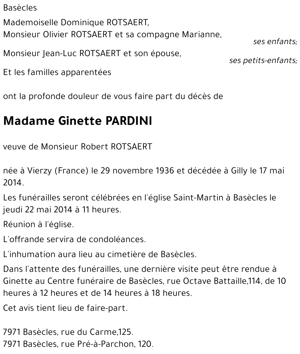 Ginette PARDINI