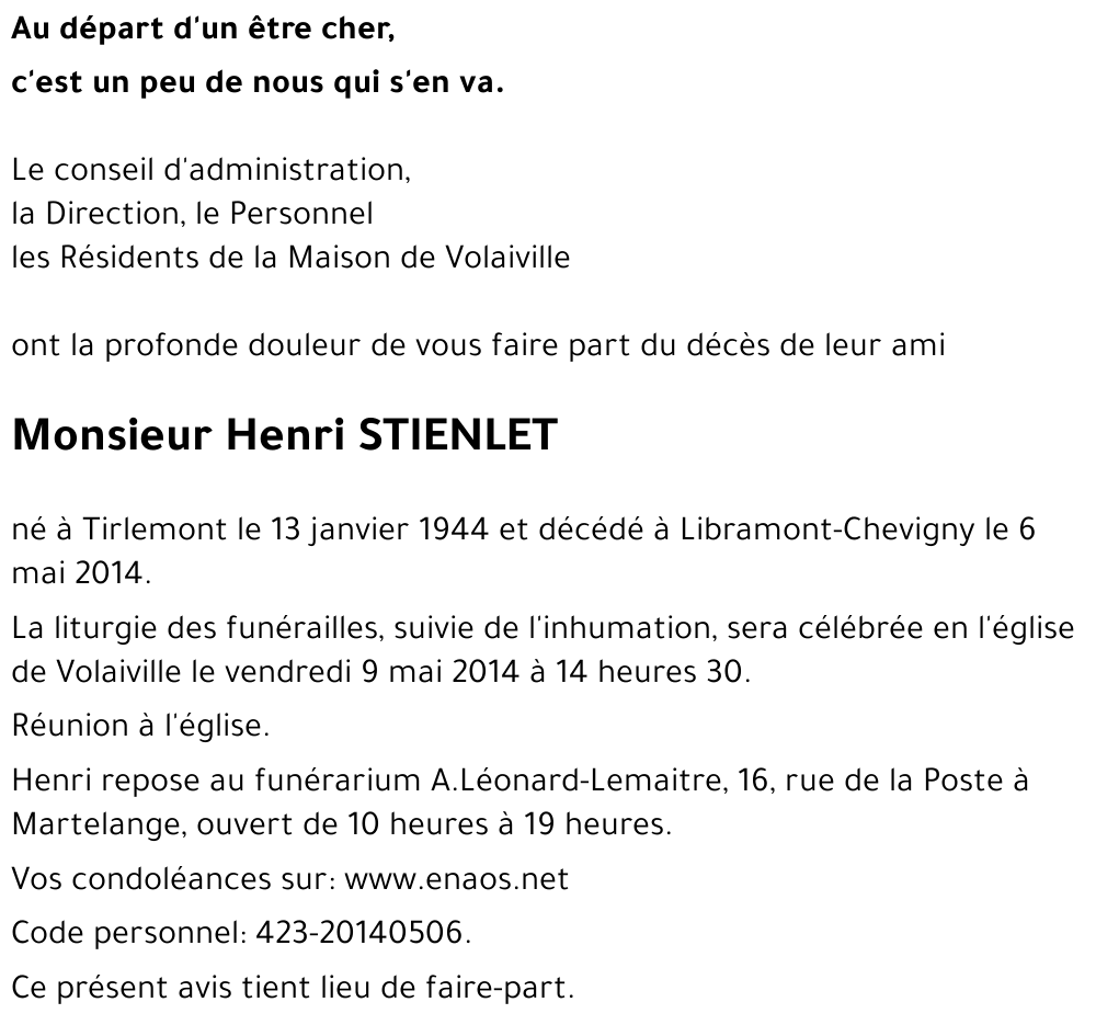 Henri STIENLET