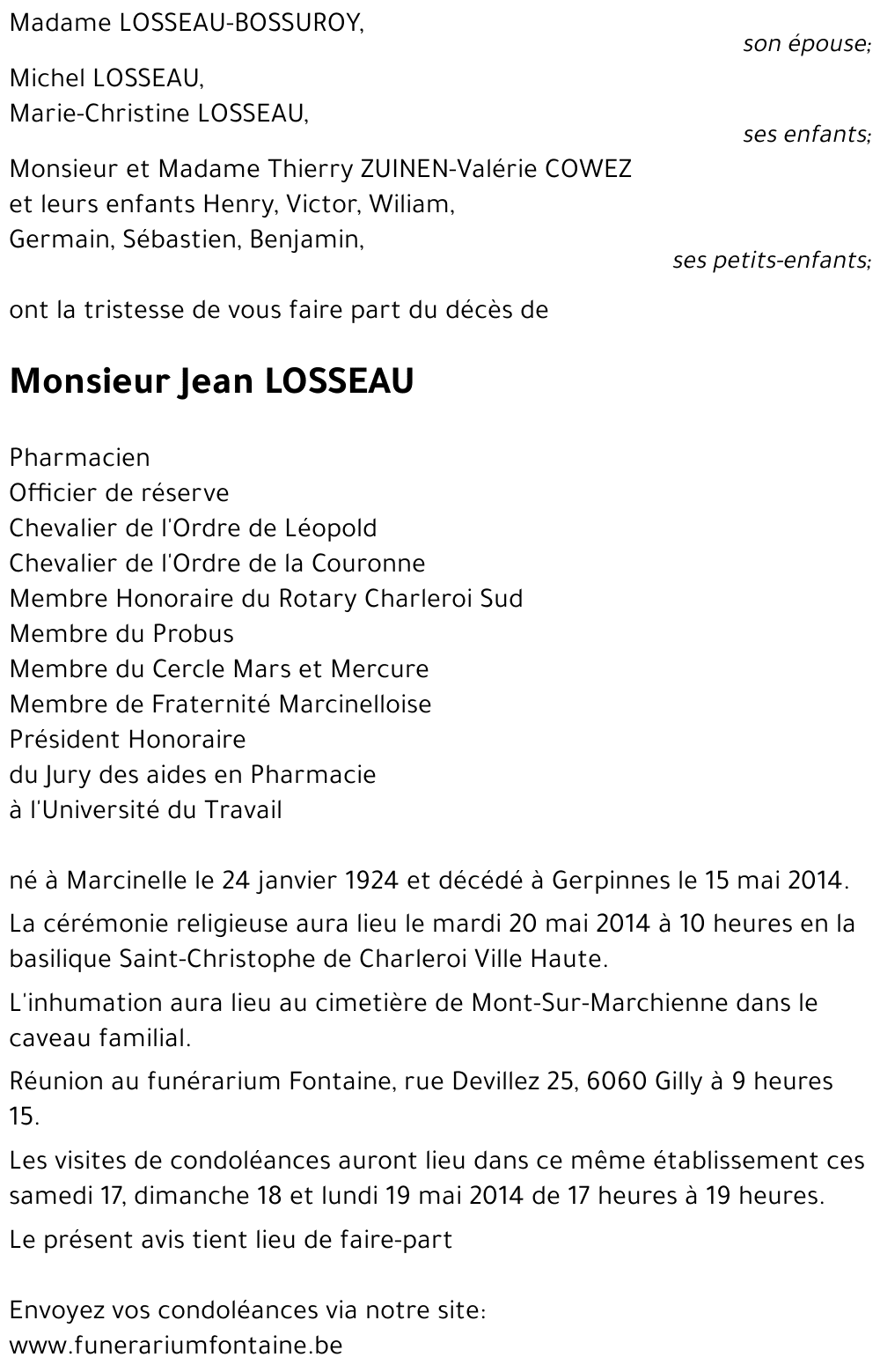 Jean LOSSEAU