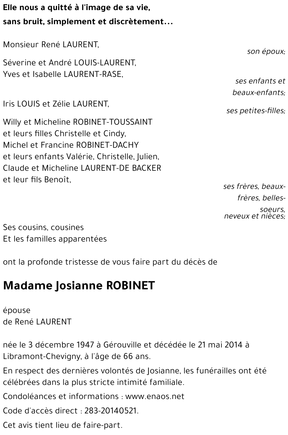 Josianne ROBINET
