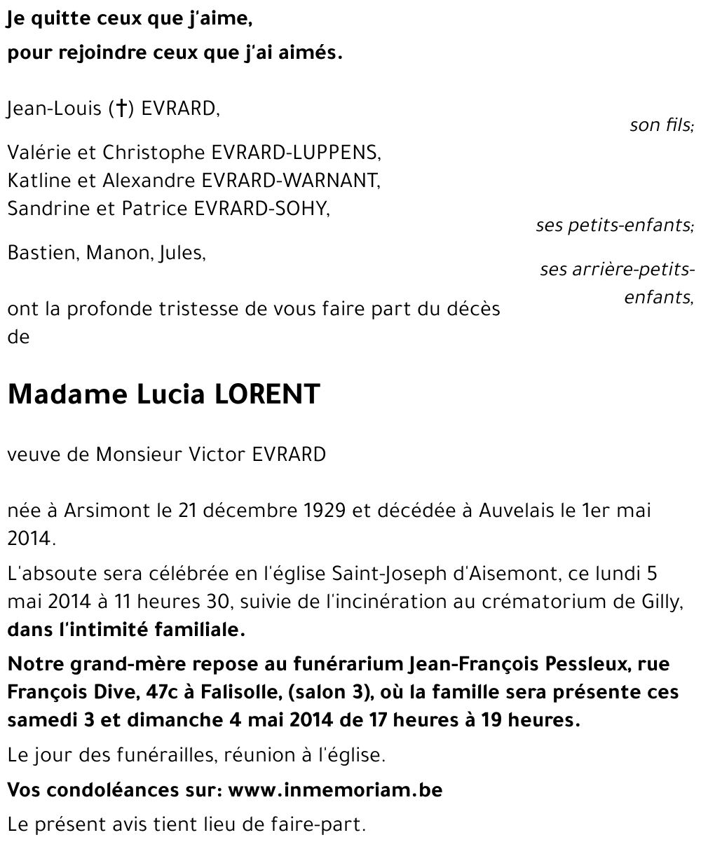 Lucia LORENT