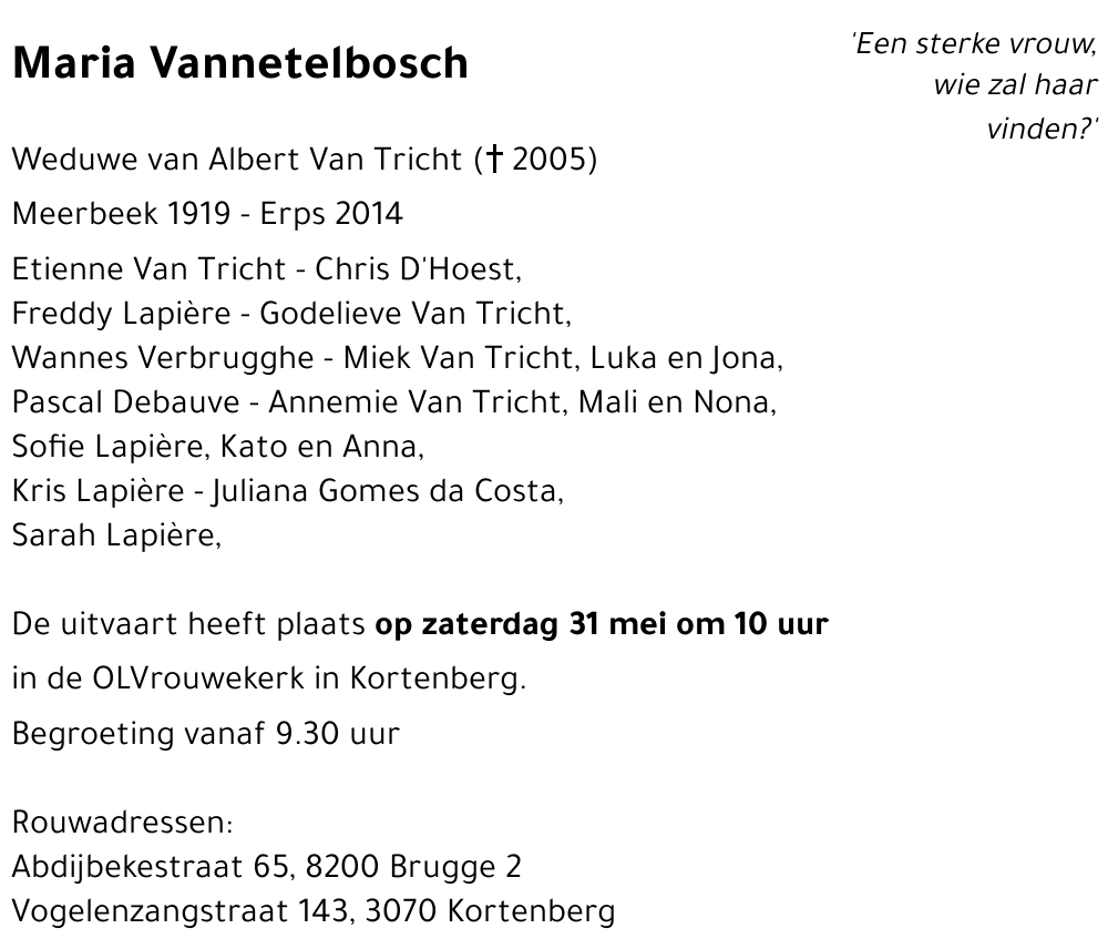 Maria Vannetelbosch