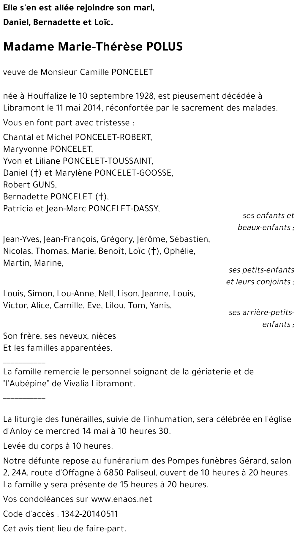 Marie-Thérèse POLUS