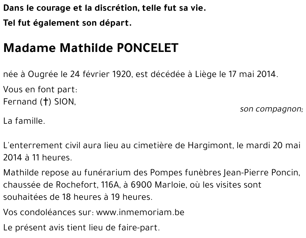 Mathilde PONCELET