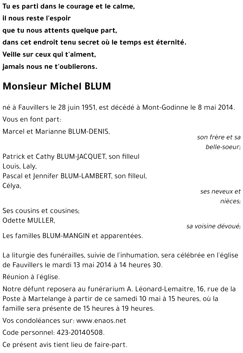 Michel BLUM