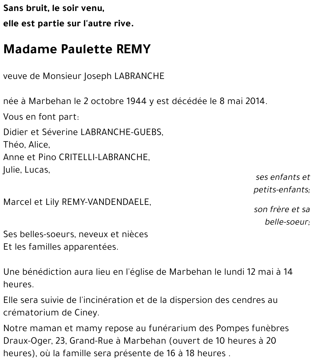 Paulette REMY