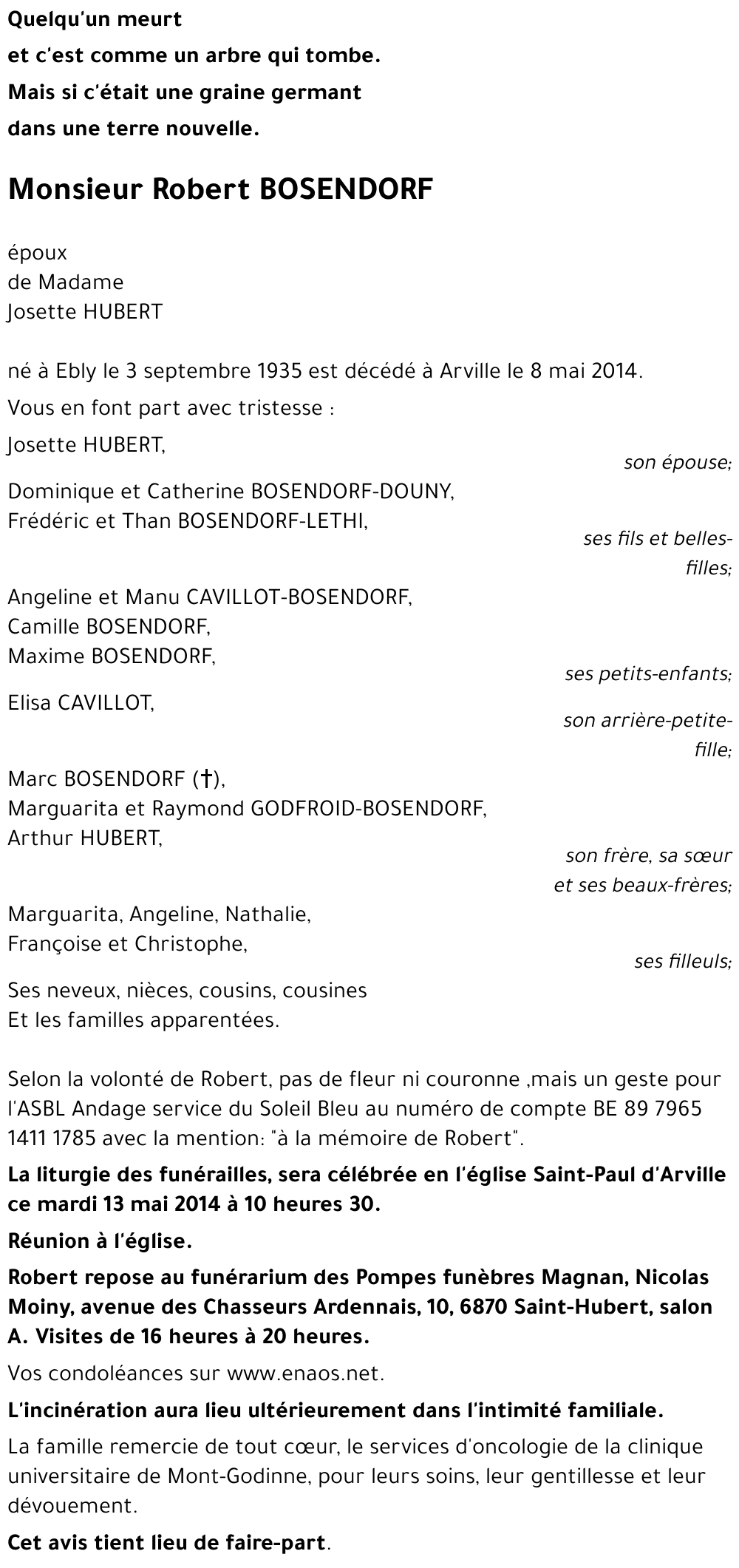 Robert BOSENDORF