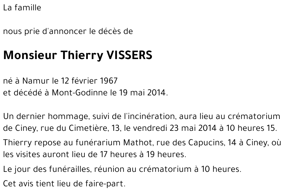 THIERRY VISSERS