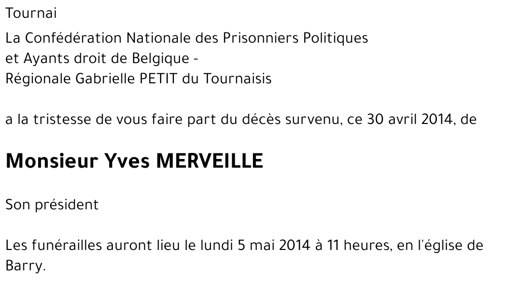 Yves MERVEILLE