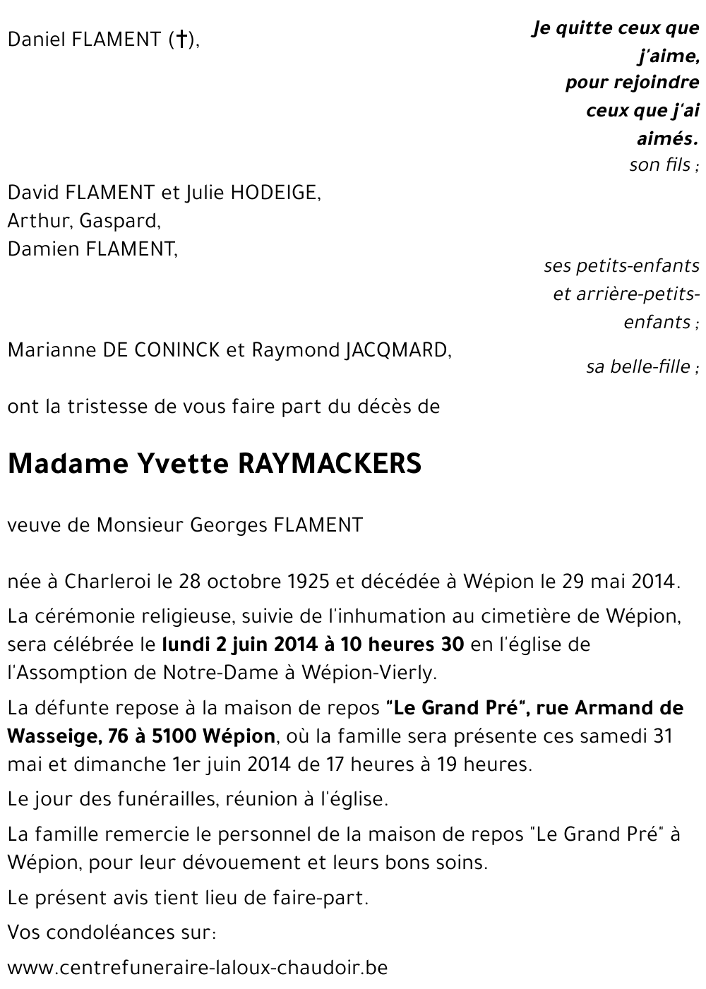 Yvette RAYMACKERS