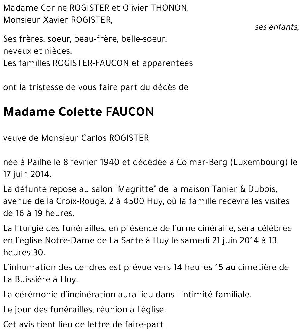 Collette FAUCON