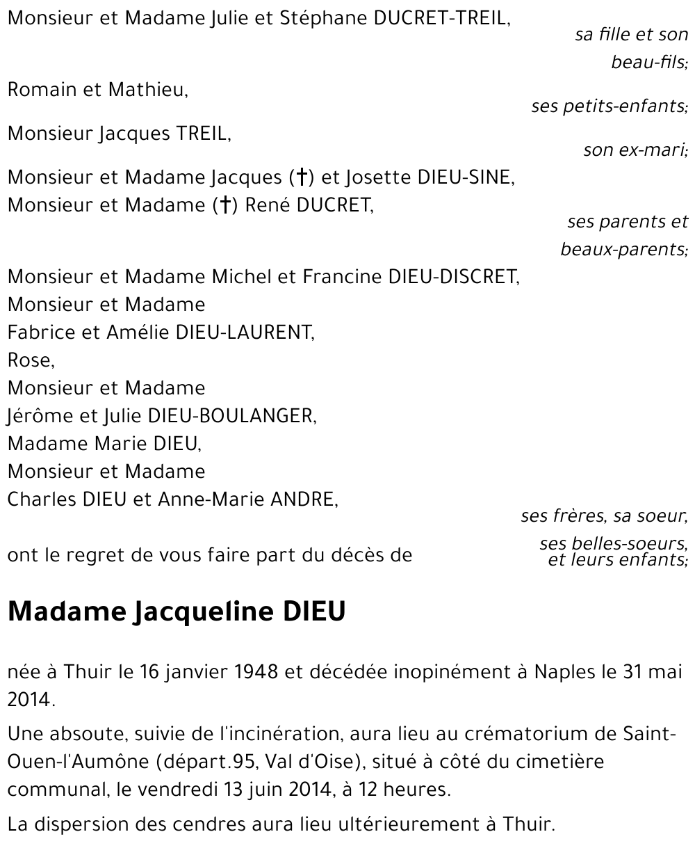 Jacqueline DIEU