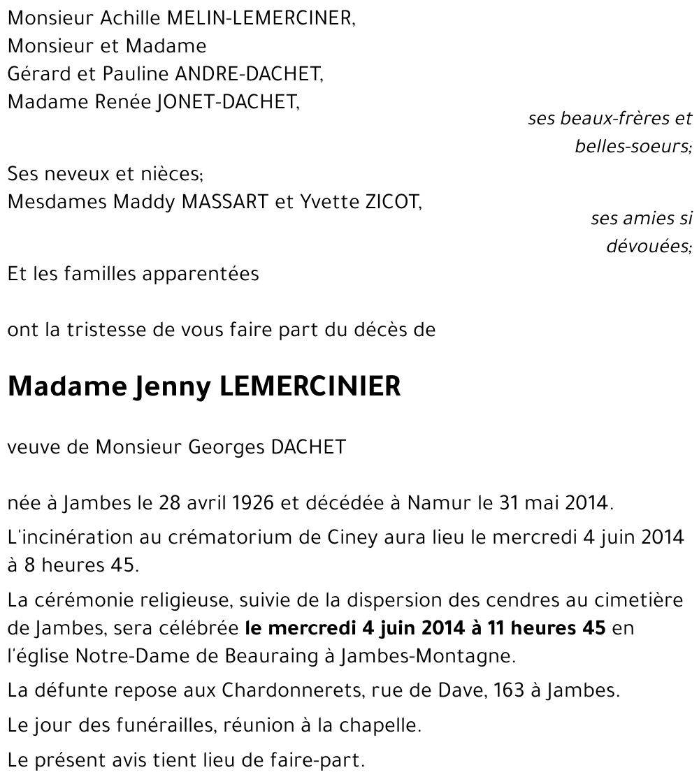 Jenny LEMERCINIER