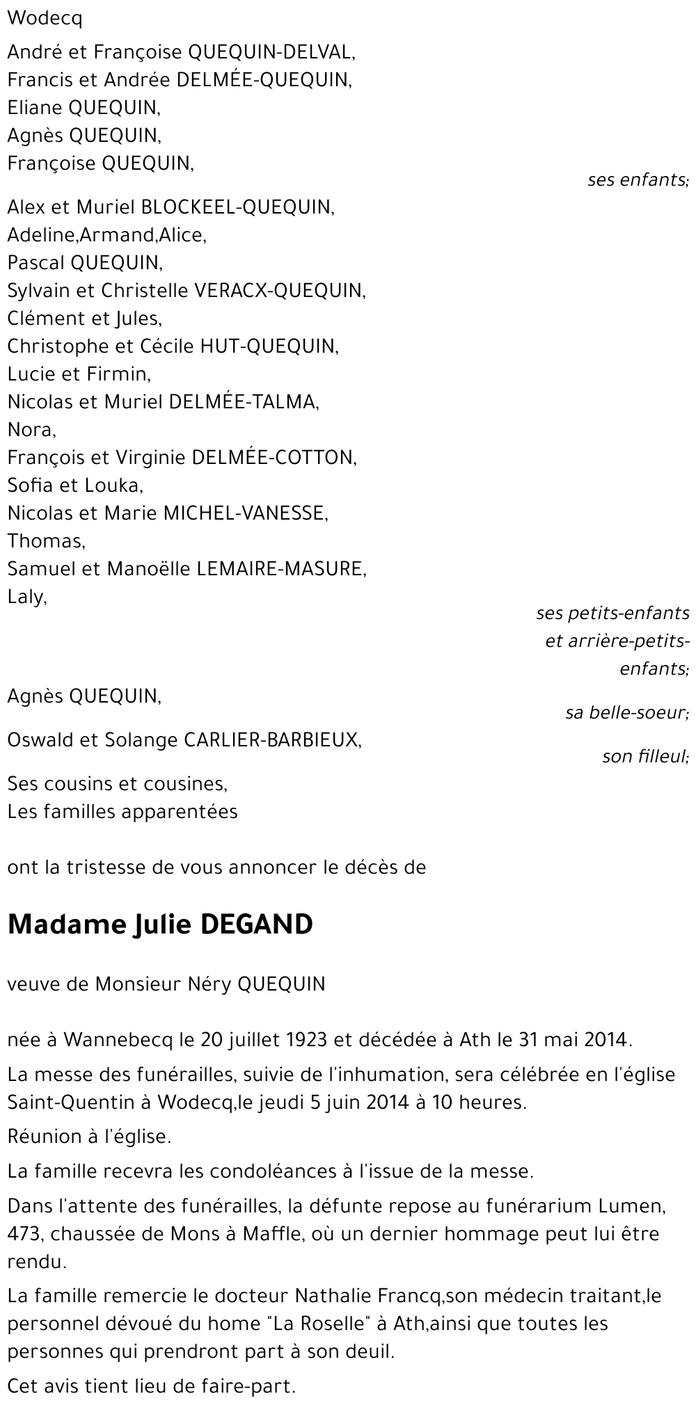 Julie DEGAND